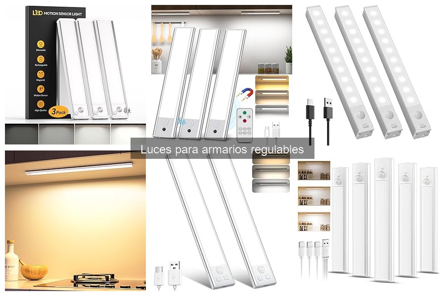 Beneficios de las luces regulables en armarios