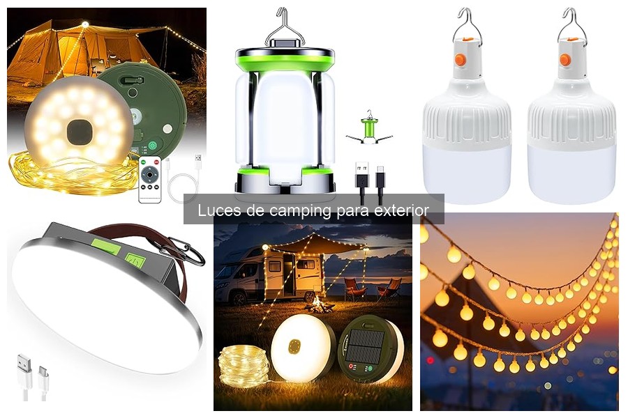 Beneficios de Luces de Camping Recargables para Exterior