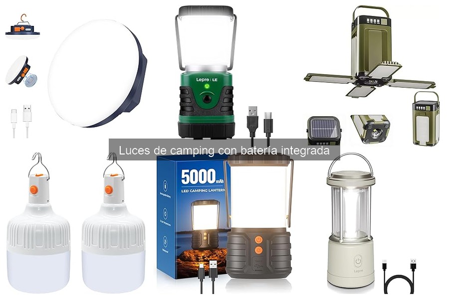 Beneficios ecológicos de luces de camping con batería integrada