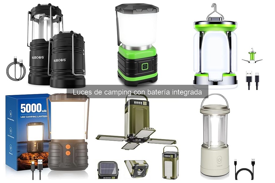 Características Clave de Luces de Camping con Batería Integrada