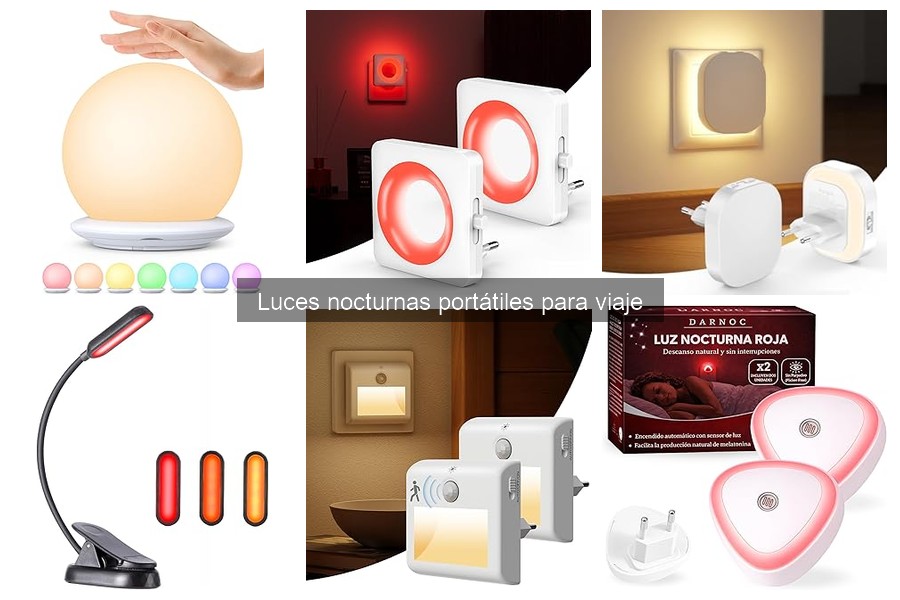 Características Clave de Luces Nocturnas Portátiles para Viaje