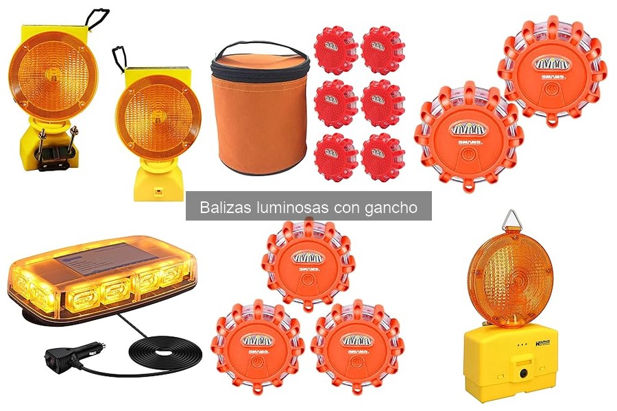 Características esenciales de balizas luminosas con gancho