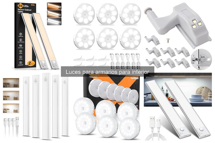 Características esenciales para luces de armarios interiores