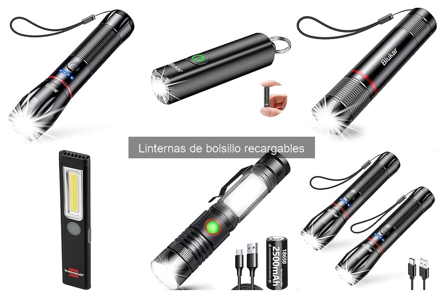 Características Técnicas de Linternas de Bolsillo Recargables