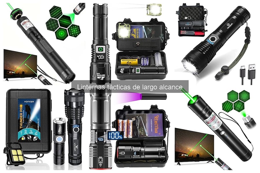 Características técnicas de linternas tácticas de largo alcance