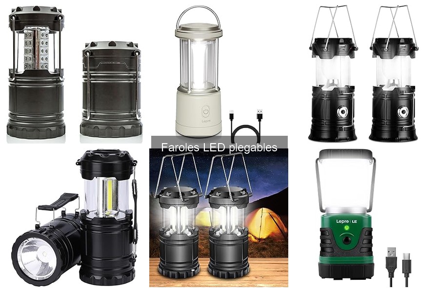 Características técnicas de los faroles LED plegables