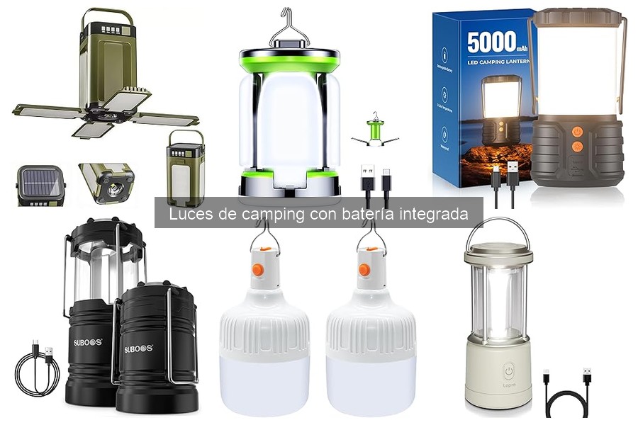 Cómo cargar luces de camping con batería integrada correctamente