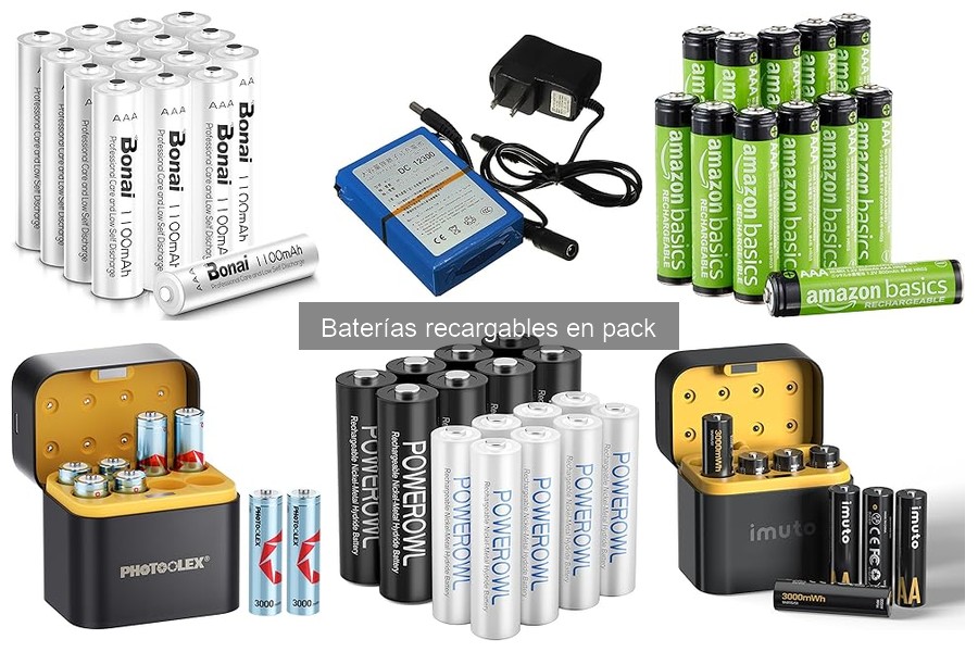 Cómo elegir baterías recargables en pack: Guía de compra
