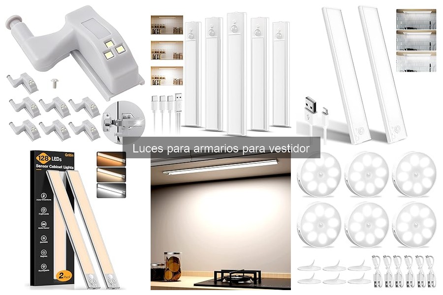 Cómo elegir el color y estilo de luces para armarios