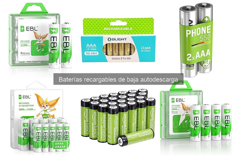 ¿Cómo elegir la mejor batería recargable de baja autodescarga?
