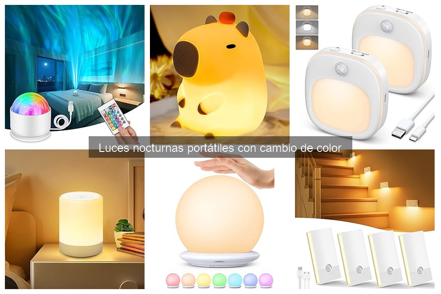 ¿Cómo elegir la mejor luz nocturna portátil con cambio de color?