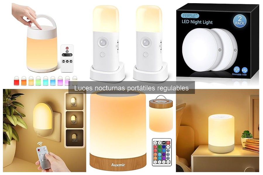 Cómo instalar luces nocturnas portátiles regulables fácilmente
