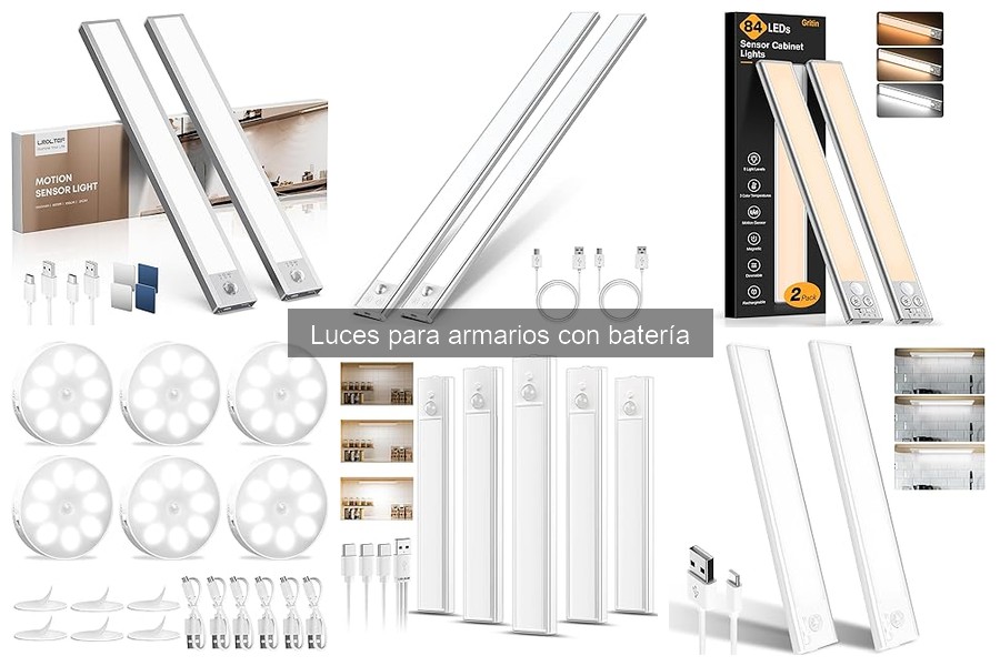 Cómo instalar luces para armarios con batería en empotrados