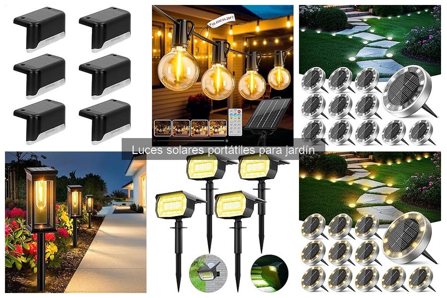 Cómo instalar luces solares portátiles en tu jardín
