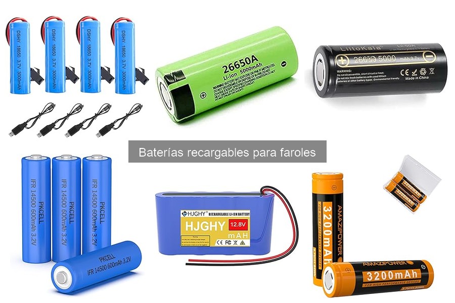 Cómo instalar y mantener baterías recargables en faroles