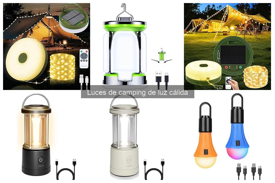 Cómo instalar y usar luces de camping de luz cálida