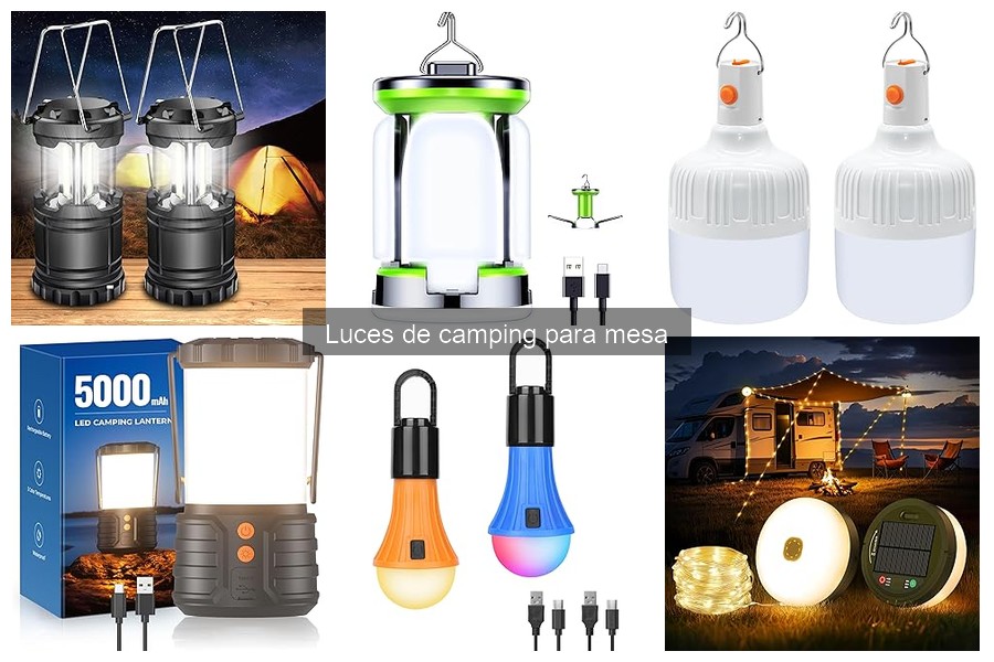Cómo instalar y usar luces de camping para mesa