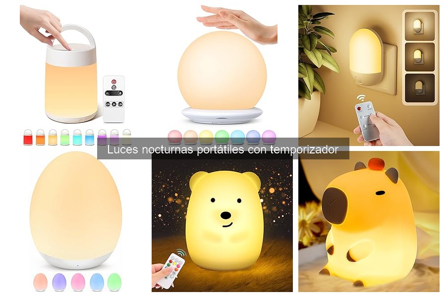 Cómo instalar y usar luces nocturnas portátiles con temporizador