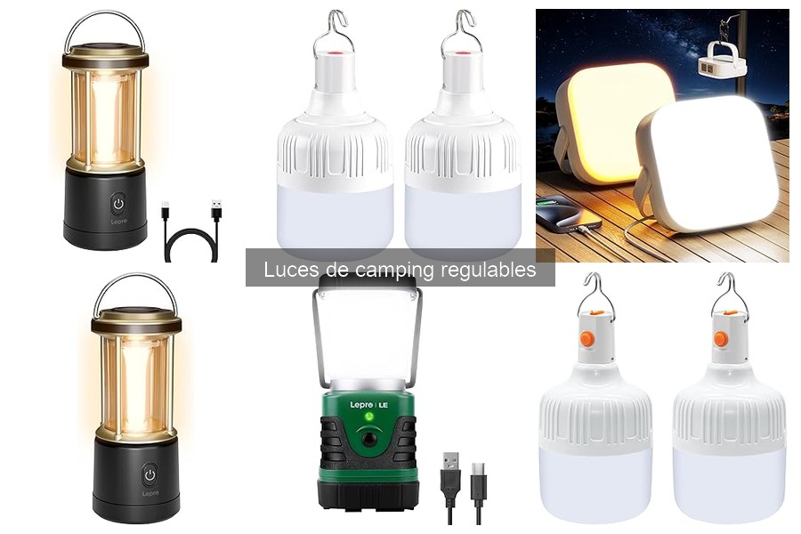 Cómo instalar y utilizar luces de camping regulables