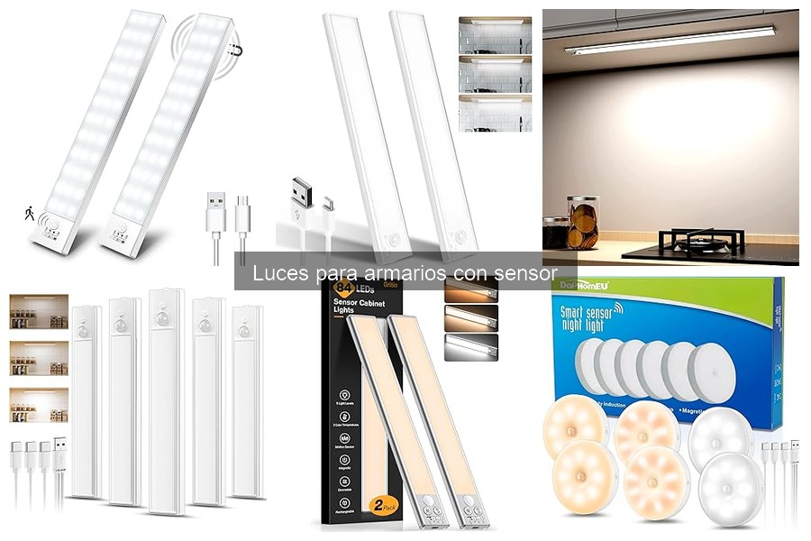 Cómo limpiar y mantener luces para armarios con sensor