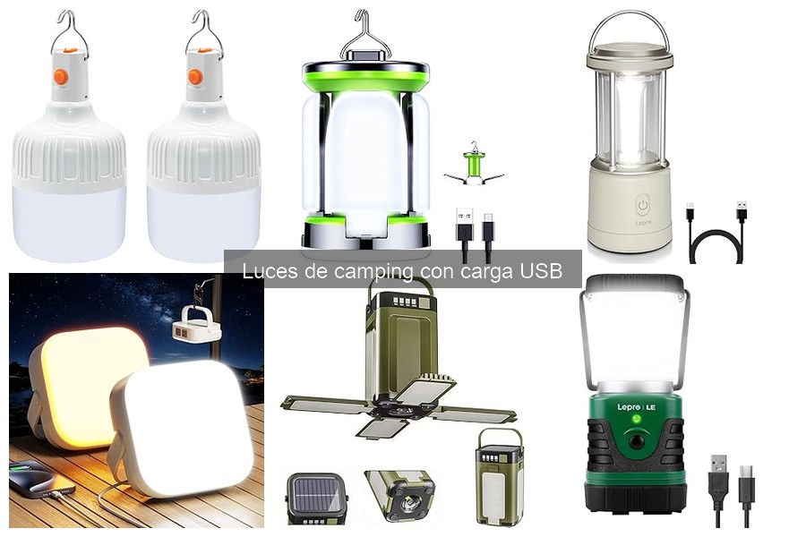 Cómo mantener luces de camping con carga USB correctamente