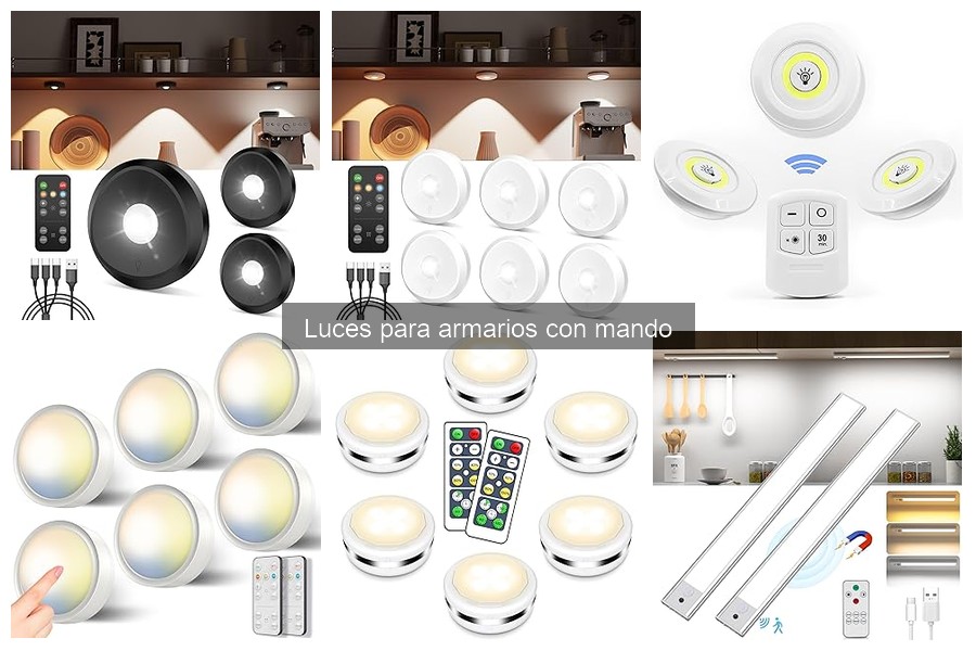 Cómo mantener y limpiar luces para armarios con mando