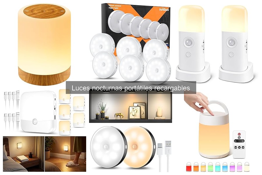 Cómo recargar luces nocturnas portátiles recargables