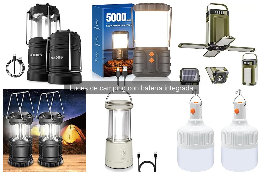 Cómo sacar el máximo provecho a luces de camping con batería