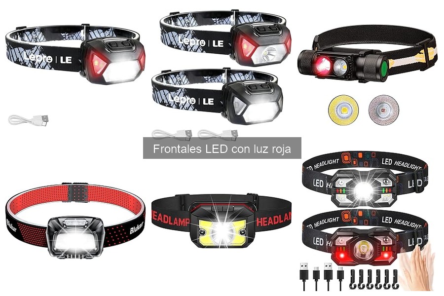 Cómo usar correctamente linternas frontales LED con luz roja