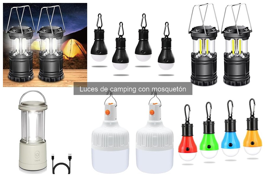 Cómo usar luces de camping con mosquetón en emergencias