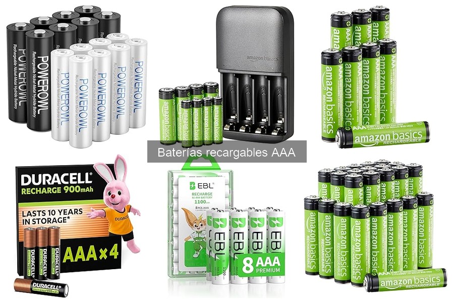 Comparativa: Baterías recargables AAA vs AA