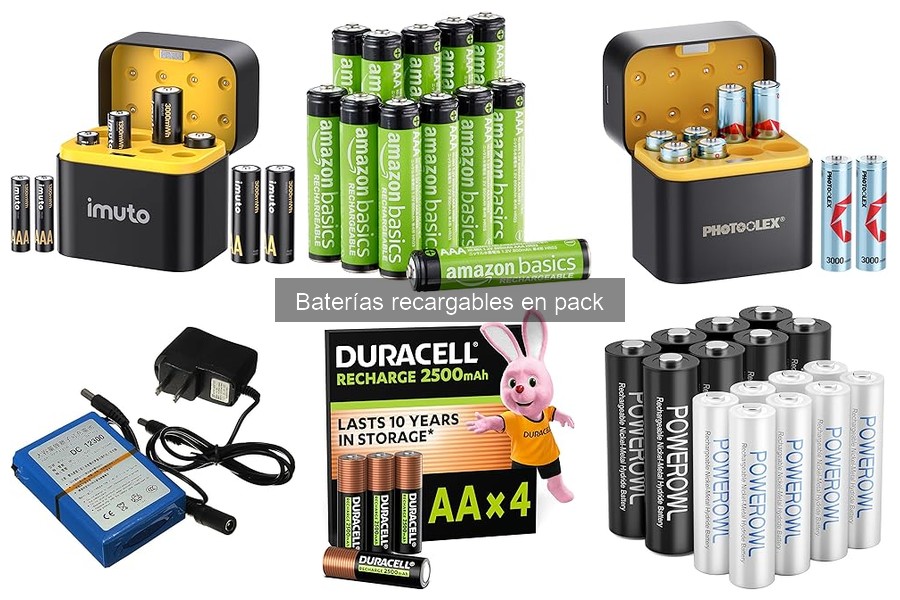 Comparativa: Baterías recargables en pack vs Pilas desechables