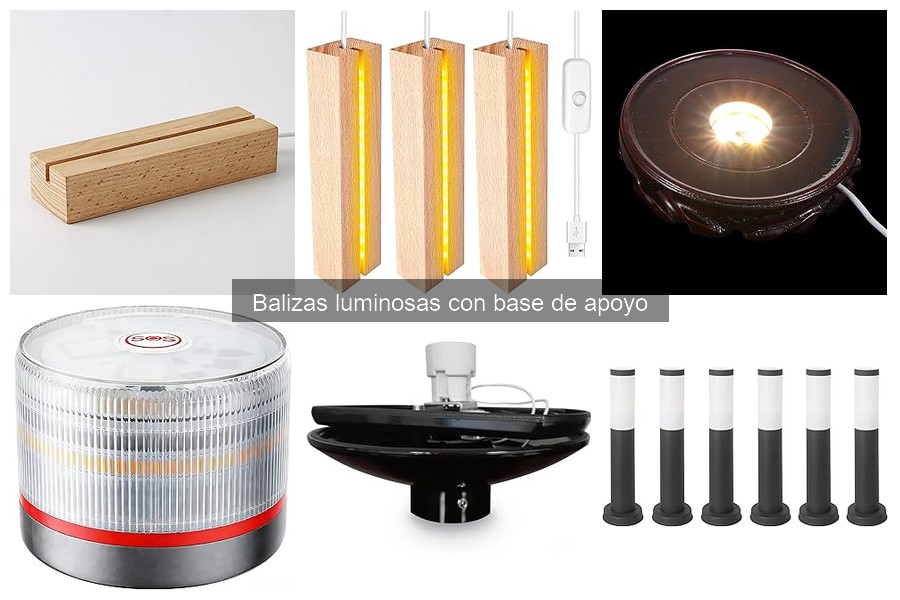 Comparativa de Balizas Luminosas con Base de Apoyo