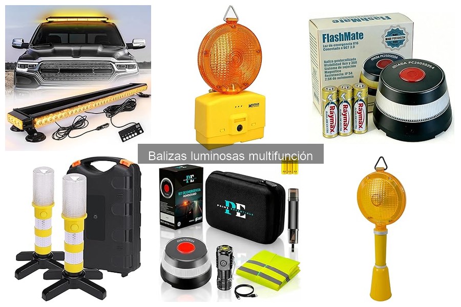 Comparativa de balizas luminosas multifunción y faros LED