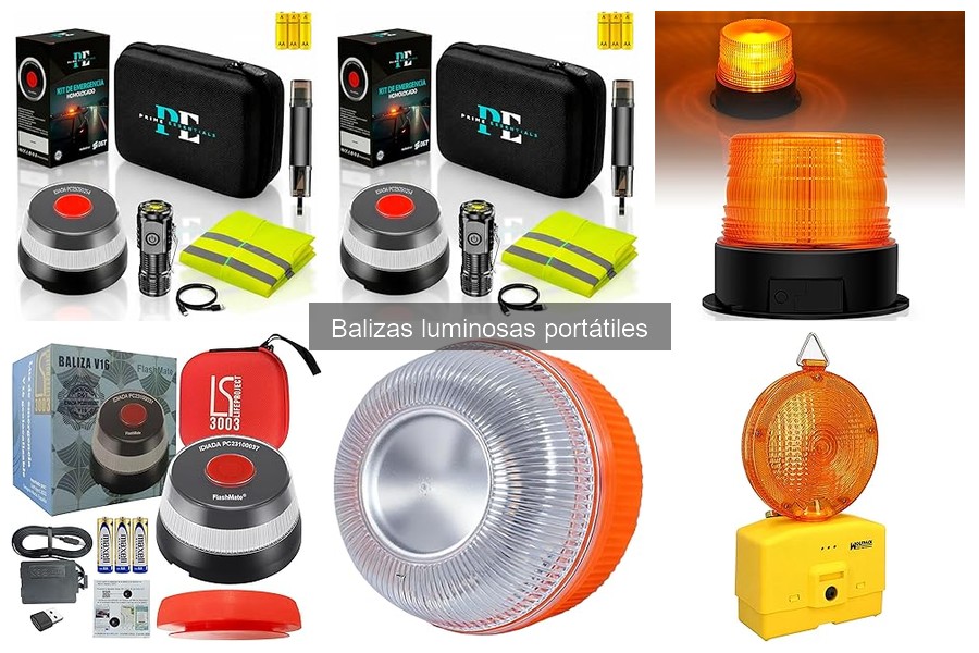 Comparativa de Balizas Luminosas Portátiles: Mejores Opciones