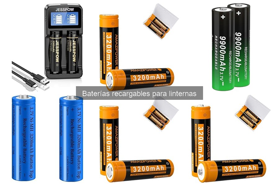 Comparativa de baterías recargables para linternas LED y halógenas