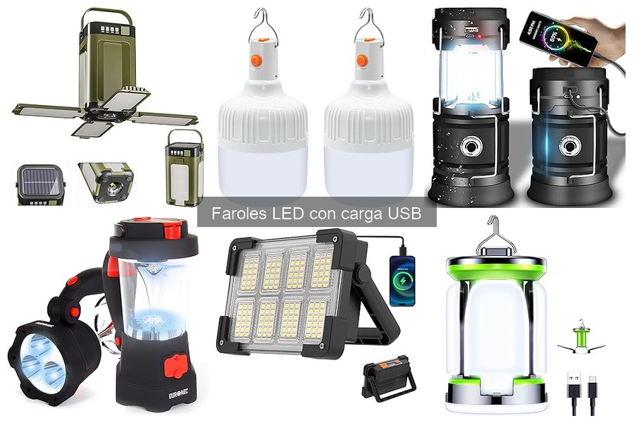 Comparativa de Faroles LED con Carga USB: Mejores Marcas