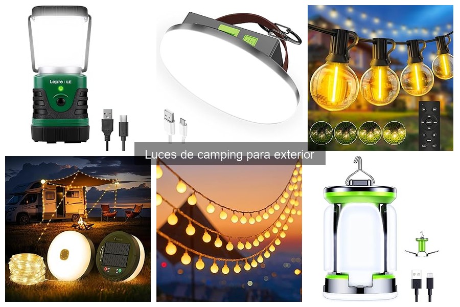 Comparativa de las 5 mejores luces de camping para exterior