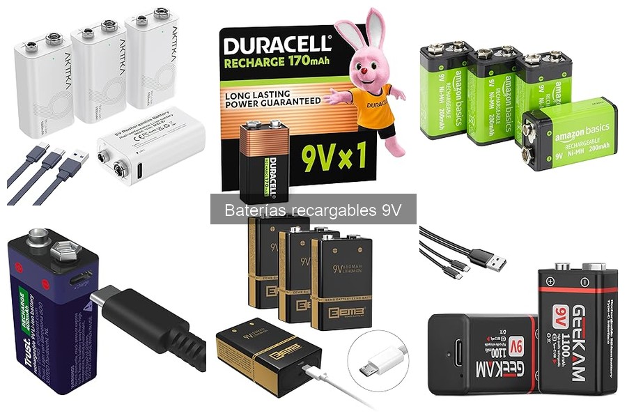 Comparativa de las Mejores Baterías Recargables de 9V