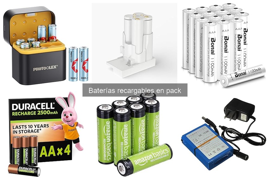 Comparativa de las Mejores Baterías Recargables en Pack