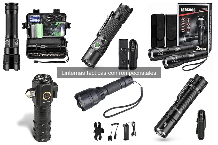 Comparativa de las Mejores Linternas Tácticas con Rompecristales