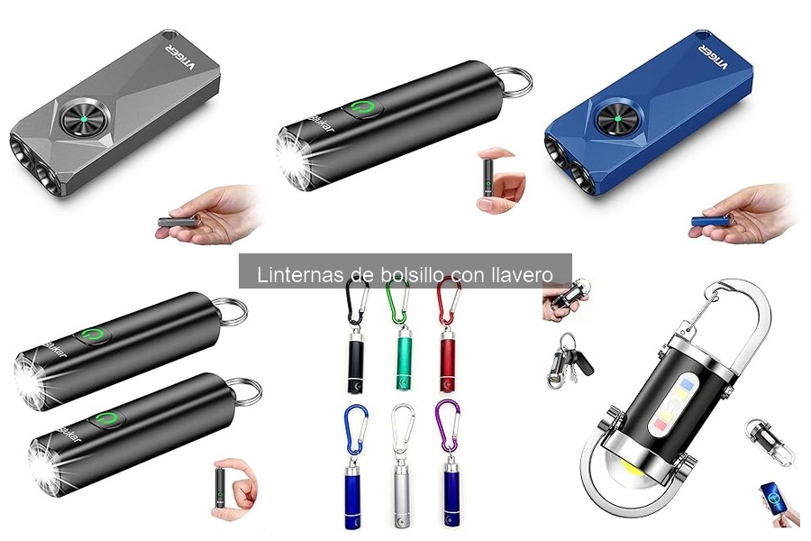 Comparativa de linternas de bolsillo con llavero impermeables