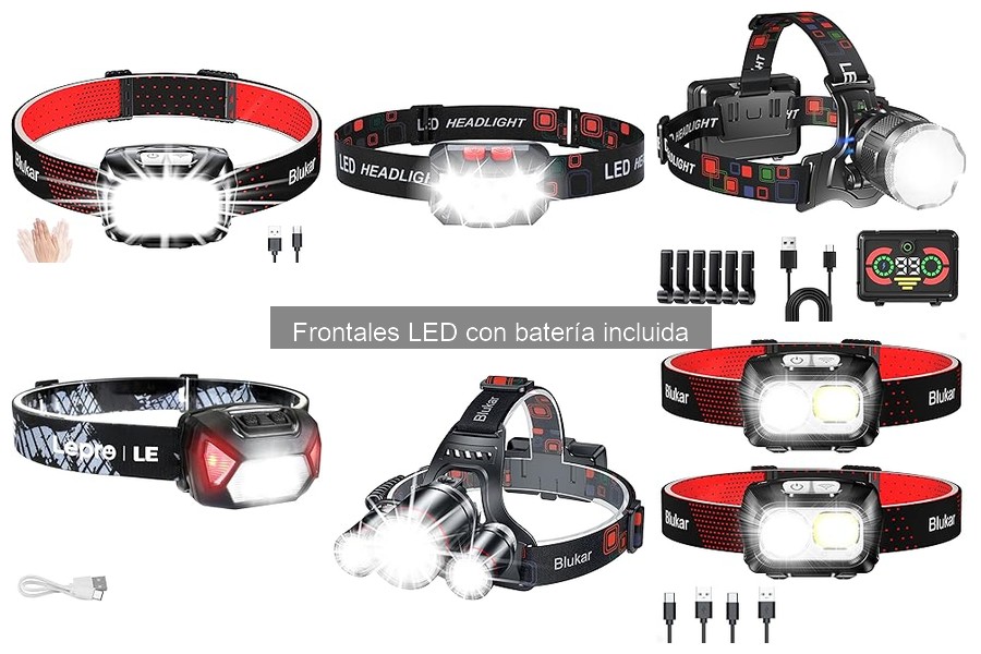 Comparativa de Linternas Frontales LED con Batería de Marcas