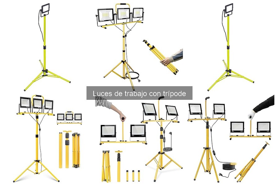 Comparativa de Luces de Trabajo con Trípode: Mejores Marcas