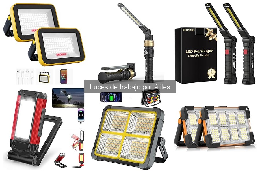 Comparativa de Luces de Trabajo Portátiles: Marcas y Precios
