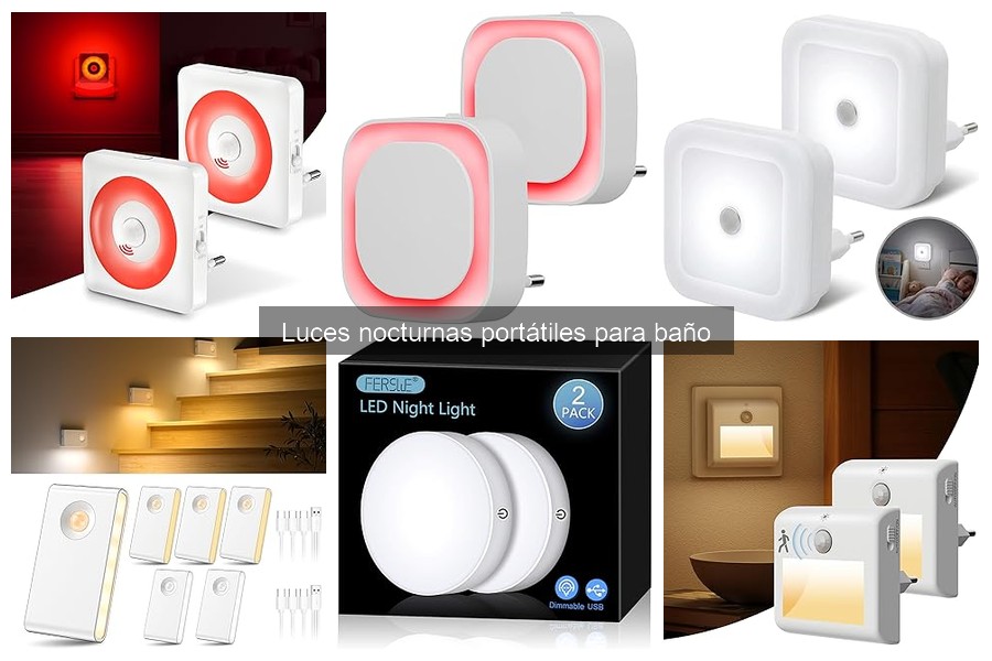 Comparativa de Luces Nocturnas Portátiles para Baño
