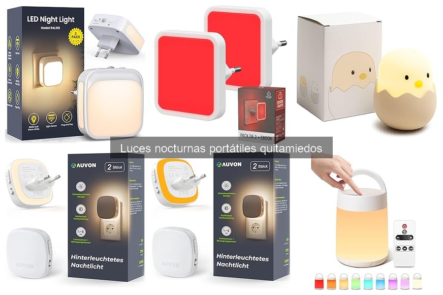 Comparativa de Luces Nocturnas Portátiles Quitamiedos