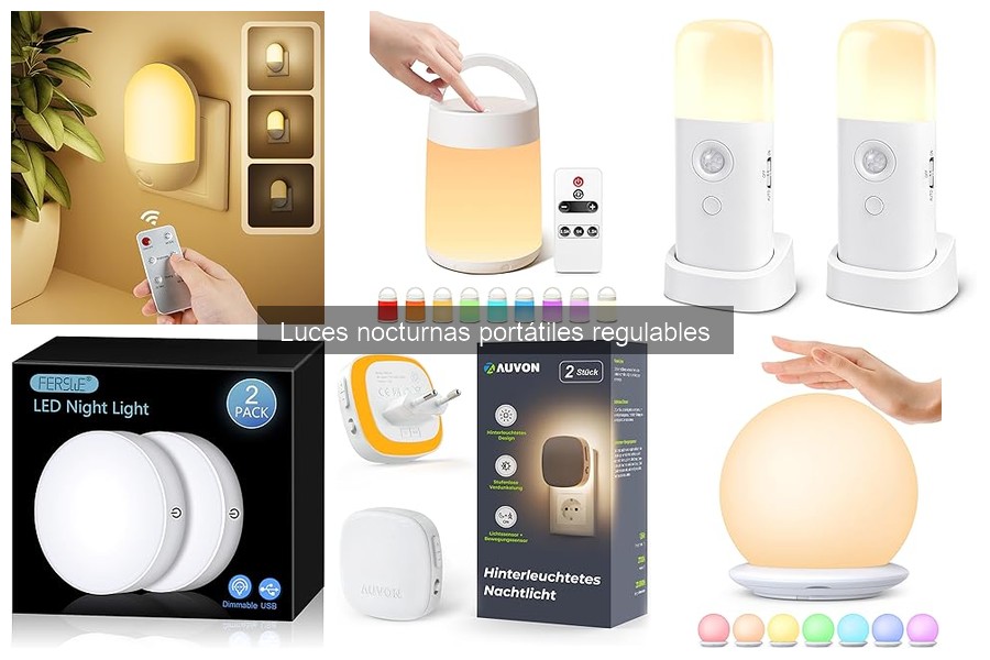 Comparativa de luces nocturnas regulables para camping