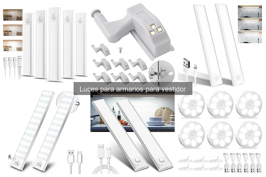 Comparativa de luces para armarios: mejores marcas y precios