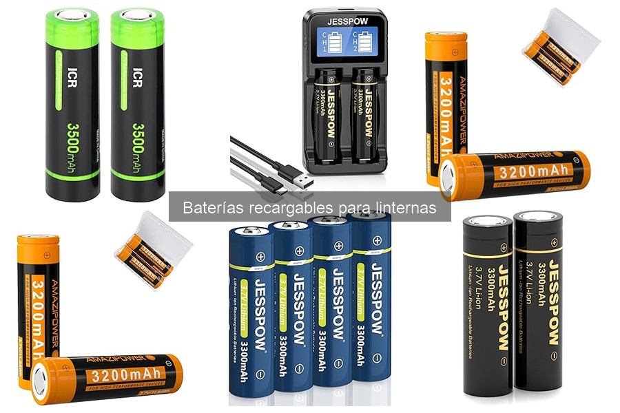 Comparativa de marcas de baterías recargables para linternas